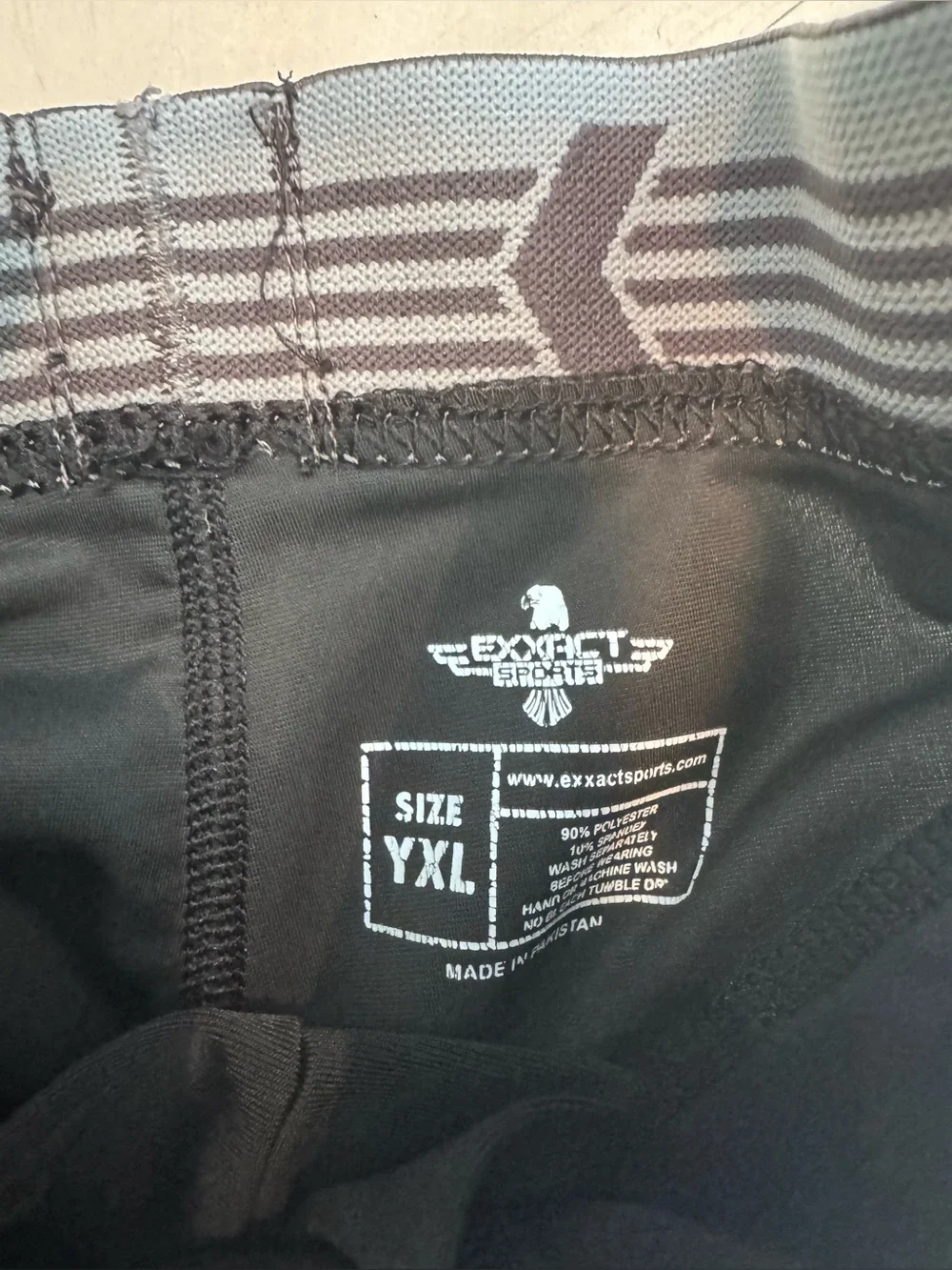Exxact Sports Baseball Sliding Padded Compression Shorts – Black – Youth XL